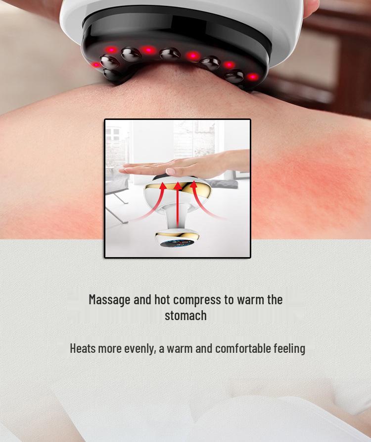 Electric Gua Sha Massager and Meridian Brush with Cupping and Heated Therapy