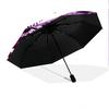 Prince's Iconic Guitar Artistry Folding Umbrella Portable Travel Gift Umbrella Three Folds