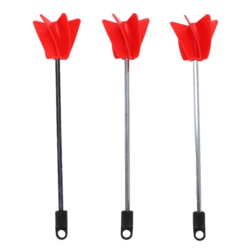 3Pcs Drill Paint Stirrer Spiral Mixer Attachment for Concrete Resin Silicone Paddle 11.4in 3Pcs