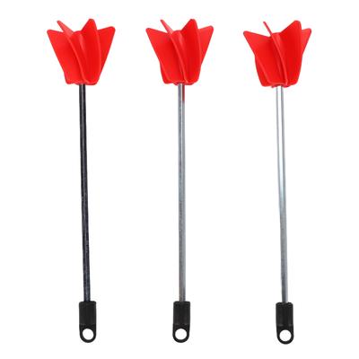 3Pcs Drill Paint Stirrer Spiral Mixer Attachment for Concrete Resin Silicone Paddle 11.4in 3Pcs