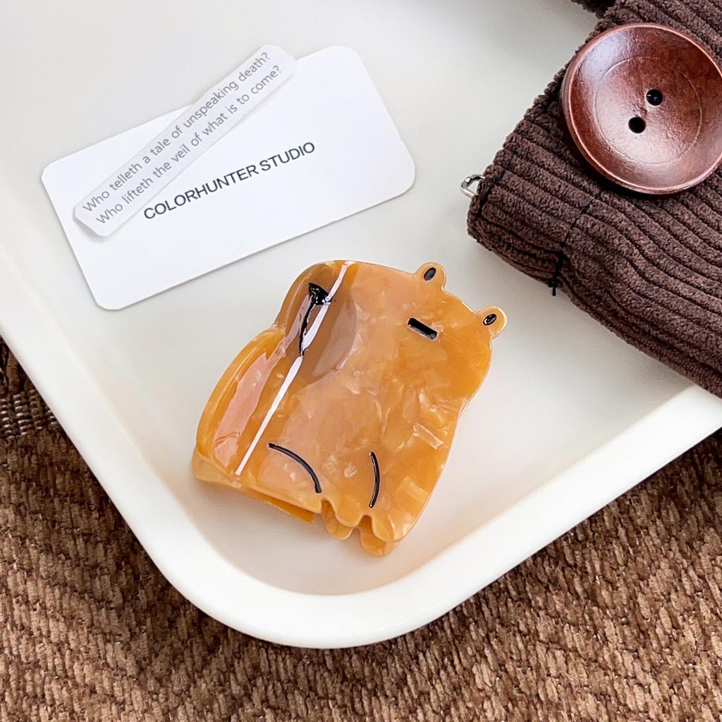 1pc New Sweet and Cute Hair Clip with Catching Kittens, Squirrels, Sharks, Hair Accessories, Cartoon