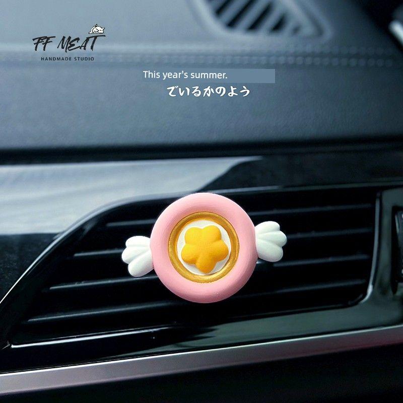 

Automobile Aromatherapy Air Conditioning Air Outlet Decoration Magic Girl Sakura Q Version Transformation Magic Wand Fragrant Stone Car Decoration Sakura Star Transformation Device Other notes