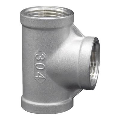 Naixin 304 Stainless Steel Threaded Tee Pipe Connector