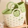 Yousheng Handheld Basket Portable Bathroom Shower Tote Caddy with Handles Hollowed Out Storage Basket Tote for Home Bedroom College Dorm