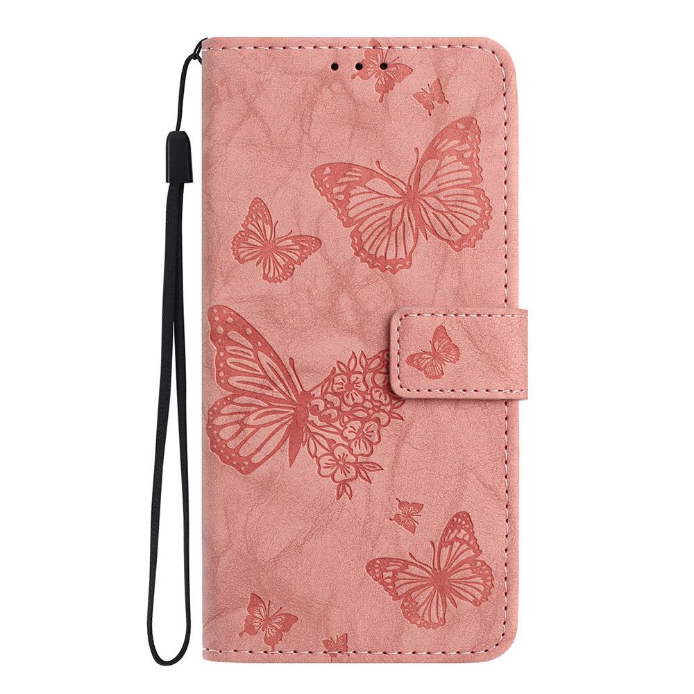 Leather Phone Case For Google Pixel 10A 9A 8A 7A 6A Google Pixel 10 9 8 7 6 Pro Butterfly Embossing Print Card Slot Wallet Cover