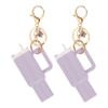 [PATIKIL] Chaveiros Mini Copo Tumbler, Conjunto de 2 Fofos Mini Copos Chaveiros, Acessórios Chaveiro Porta Batom para Decorações de Copos, Carteiras Femininas,