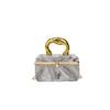 Gold Handle Box Clutch Bag Women Evening Wedding Party Fashion Party Purse And Handbag High Quality Acrylic Crossbody Bag Mini