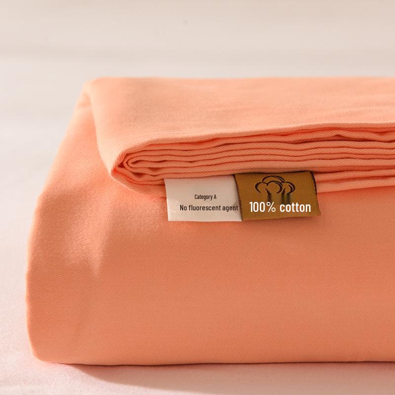 Class A 100% Xinjiang Cotton Brushed Pure Cotton Bed Sheet for Double XL Beds, All-Season, Household.