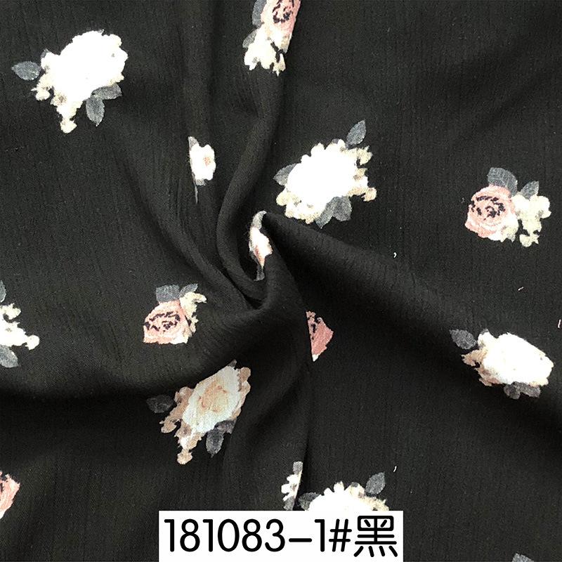 100cm*130cm  Flower Rayon Fabric Soft Viscose Material For Dress Shirt Little broken rose summer vacation tissus costura