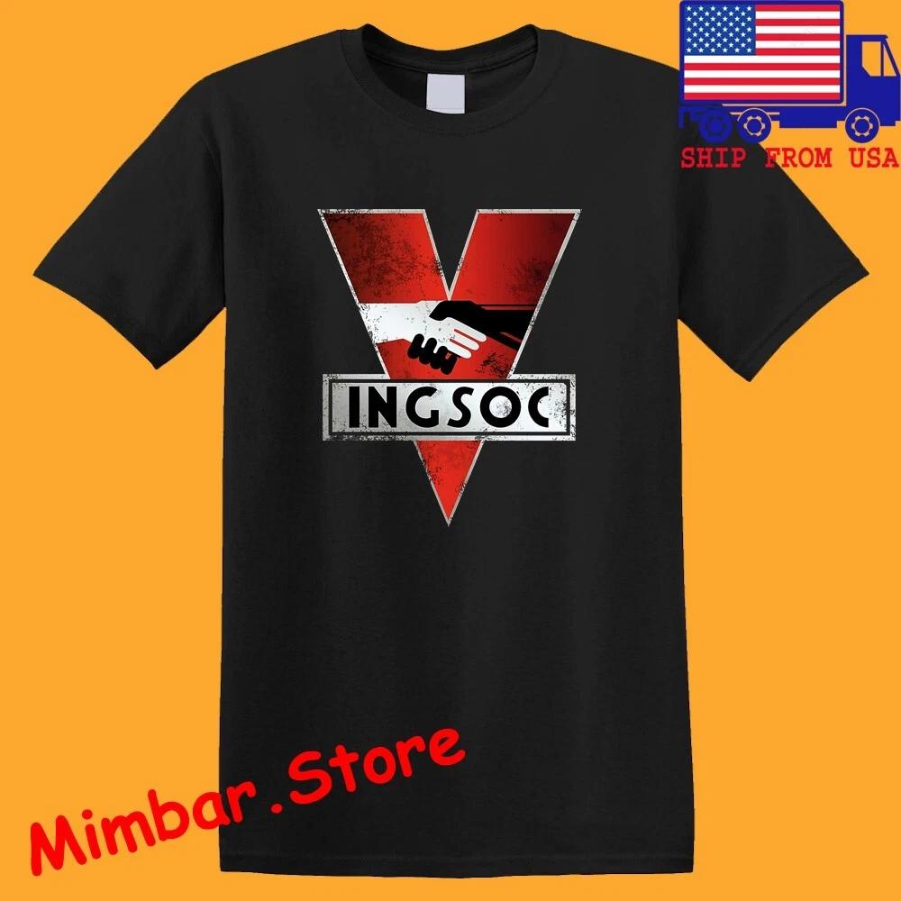 

INGSOC Distressed Men s Black Size S-5XL XL