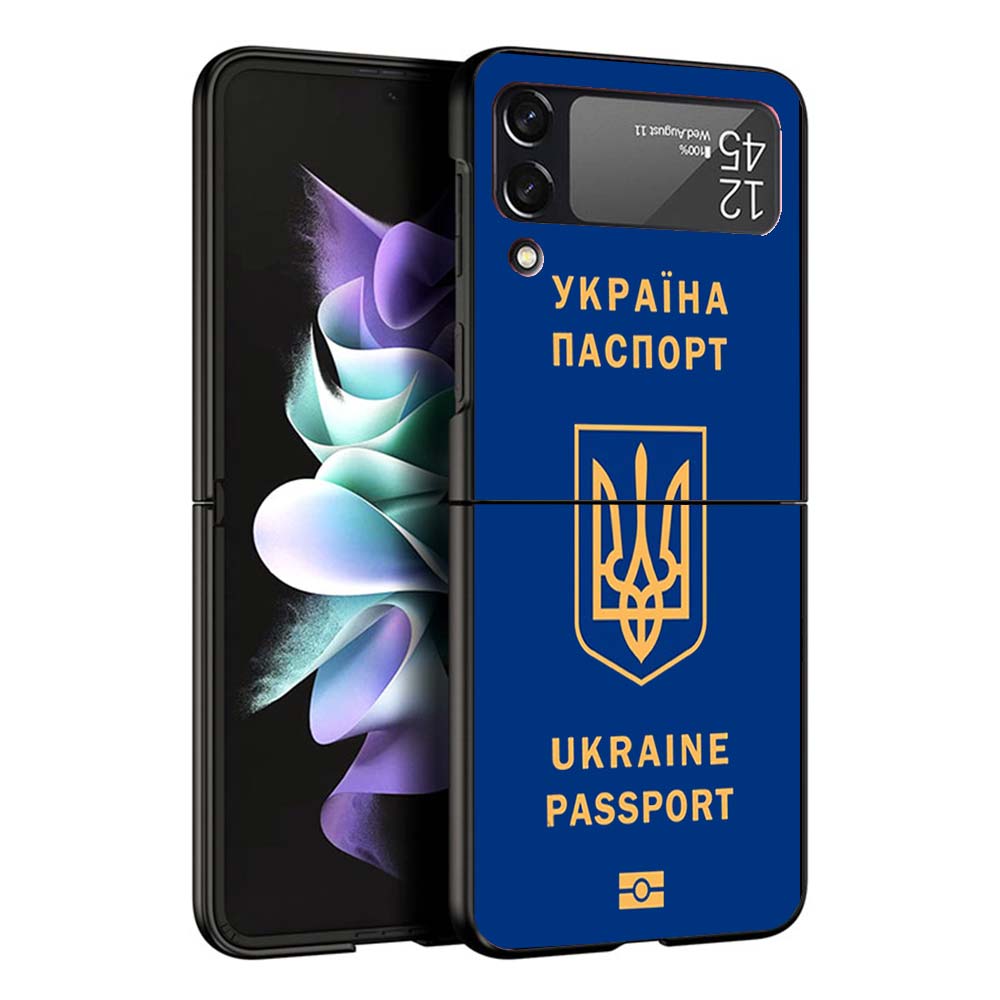 Ukraine Flag Phone Case For Samsung Galaxy Z Flip7 Flip6 5G Flip5 Flip4 Flip3 ZFlip 7 6 3 4 5 Shockproof Back Cover Galaxy Z Fli