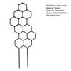 Plant Trellis for Climbing Plants Rustproof Garden Planter Trellis Decorative Plant Support Trellis for Potted Plants Monstera Ivy Pothos Flower Vine