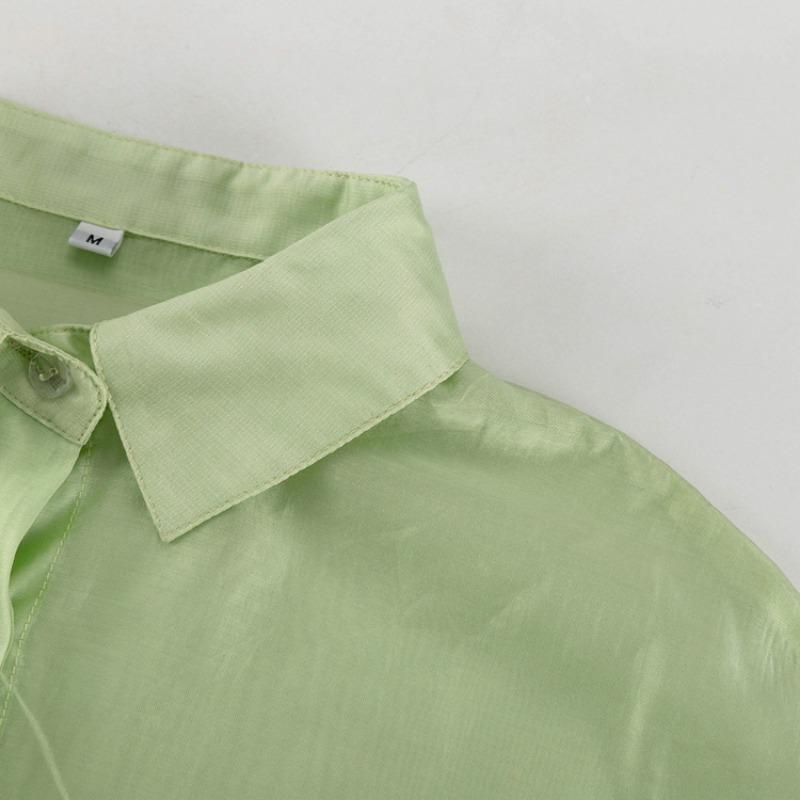 Fashion Loose Solid Color Women's Blouse 2026 Elegant Lapel Long Sleeve Office Lady Shirts Casual Classic Top Spring Female Clothing