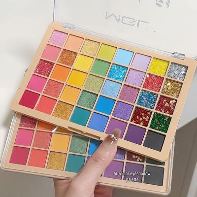 MGL40 Dream Color Lidschattenpalette: Perlmuttartig, Glitzer, Pailletten für Kinderschminke auf der Bühne