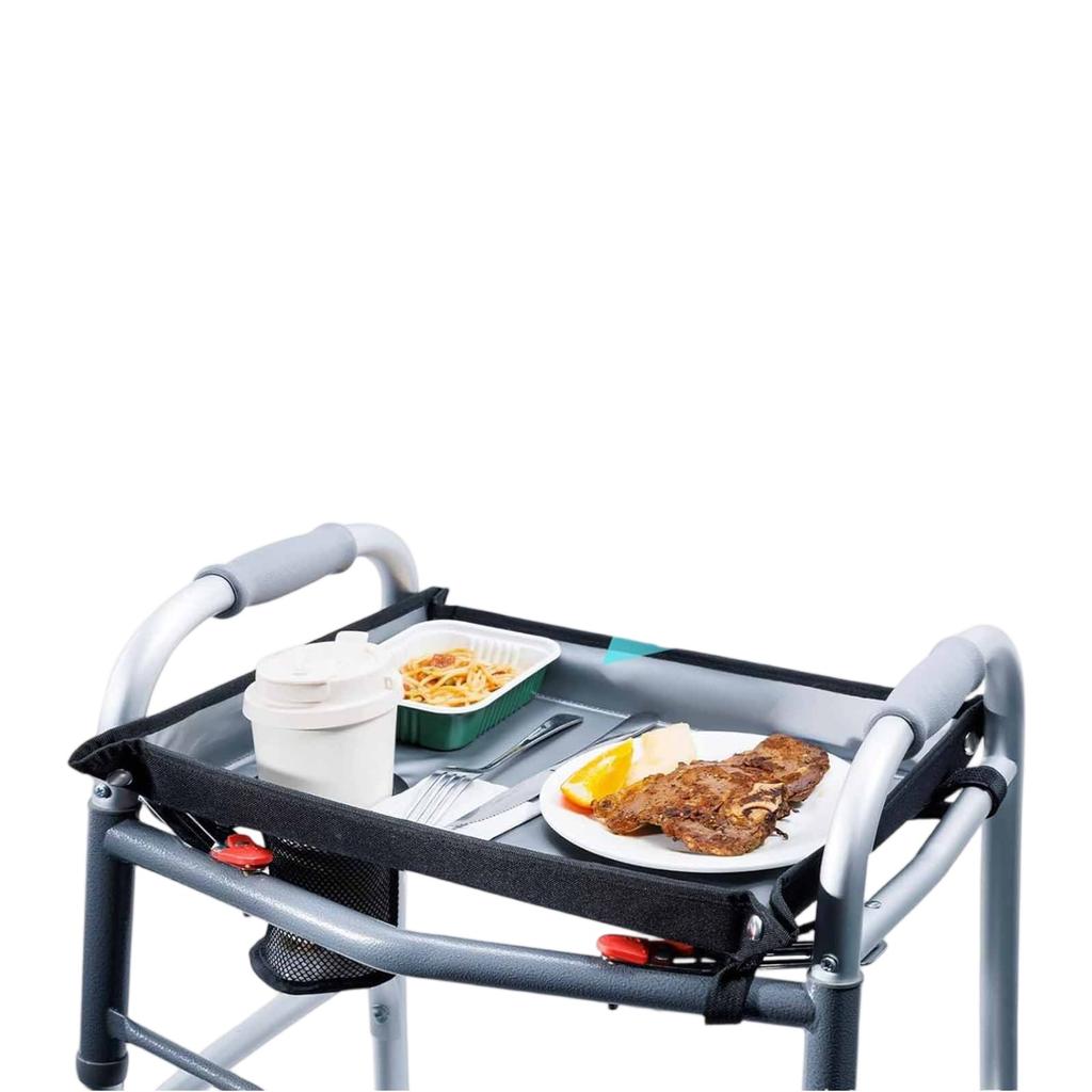 Elderly Walker Tray Table – Easy Install, Multi-Purpose Tray for Meals, Reading & Walker Accessories