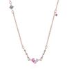 Real Money 925 Sterling Silver Simple Sweet Crystal Bownot Pendant Necklace for Women Men Wedding Party Jewelry Gift