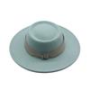 European, American Autumn and Winter Woolen Top Hat Cm Retro British Temperament Big Eaves Jazz Hat Women Felt Hat Korean Street Shot