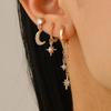 Three Part Mismatched Glowing Earrings Set Delicate Mixture Posts For Everyday Wear And Special Incidents