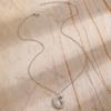 Zircon Moon Sun Pendant Necklace for Women Men Exquisite Collarbone Chain Vintage Simple Hiphop Punk Versatile Jewelry Gift