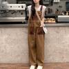 Women's Denim Jumpsuit Korean Fashion Literary All-match Suspender Chic and Elegant Woman Jumpsuit Trend Temperament Ins Popular