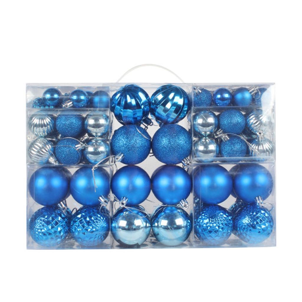 Colorful Christmas Ball Ornament 100pcs/box Hanging Christmas Ball Pendant Ornament Christmas Baubles Balls