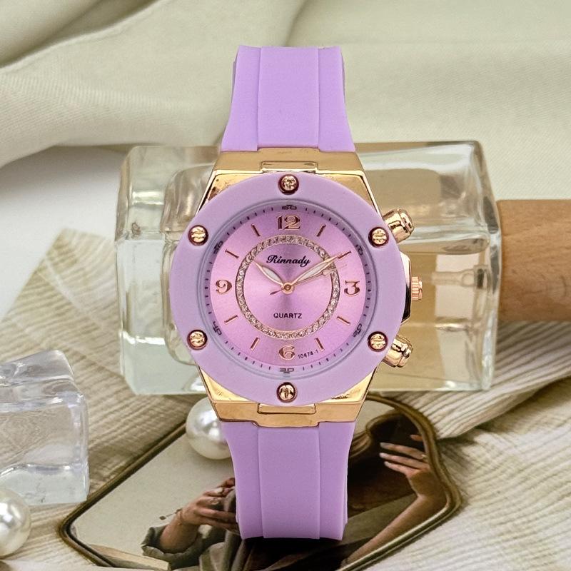 JYL Women's Watch Simple Versatile Student Silicone Strap