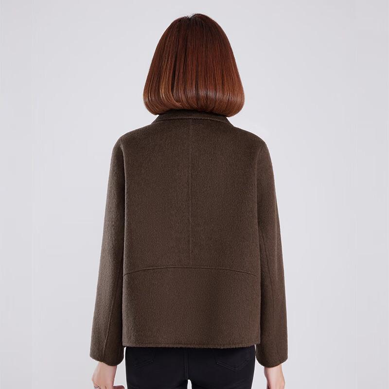 Cappotto Corto Double-Faced 100% Lana da Donna Fengmao