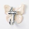 4Pcs Adhesive Butterfly Hooks Wall Mounted Bathroom Hanger Decorative Cute Butterfly Bear Hook for Towels Keys Kitchen Utensils