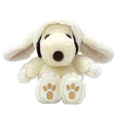 Nakajima Corporation Peanuts Snoopy Lop-Ear Bunny Plush Toy, Small, White, 213747-25, 22cm H X 22cm W X 19cm D