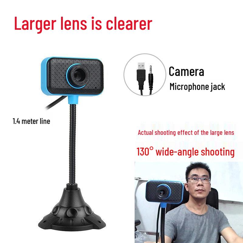1080p HD Webcam with Built-In Microphone for Desktop & Laptop - Ideal for Online Classes, Exams, and Live Streaming