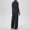 Women's High-Waisted Yoga Set: I-Beam Vest, Wide-Leg Pants, Skin-Friendly Sports Zipper Jacket