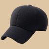 Big Head Men Oversize Baseball Cap with Ear Flaps Wool Blend Bomber Hat Casual Warm Fleece Sports Cap Winter Trooper Trapper Hat