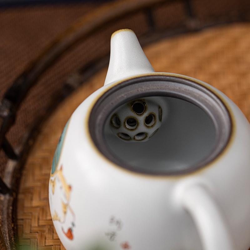 180ml Ceramic Teapot Blue and White Porcelain Kung Fu Tea Set