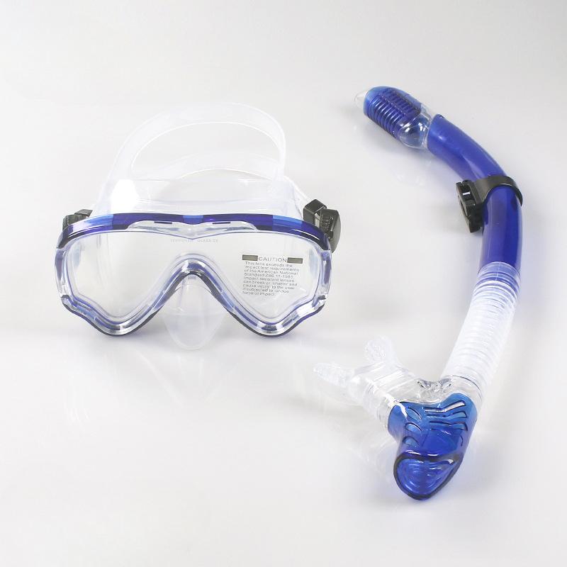 Myopické plavecké brýle pro dospělé Maska na potápění proti zamlžování se suchým šnorchlem Celoobličejová sada potápěčské a šnorchlovací masky