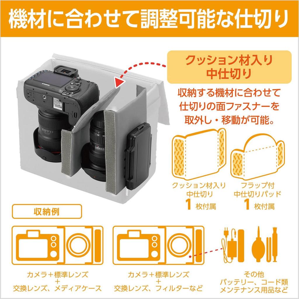 HAKUBA Inner Soft Box 02 Camera Bag Gadget Case 2KCS-40-400GY Gray Removable Lid 400