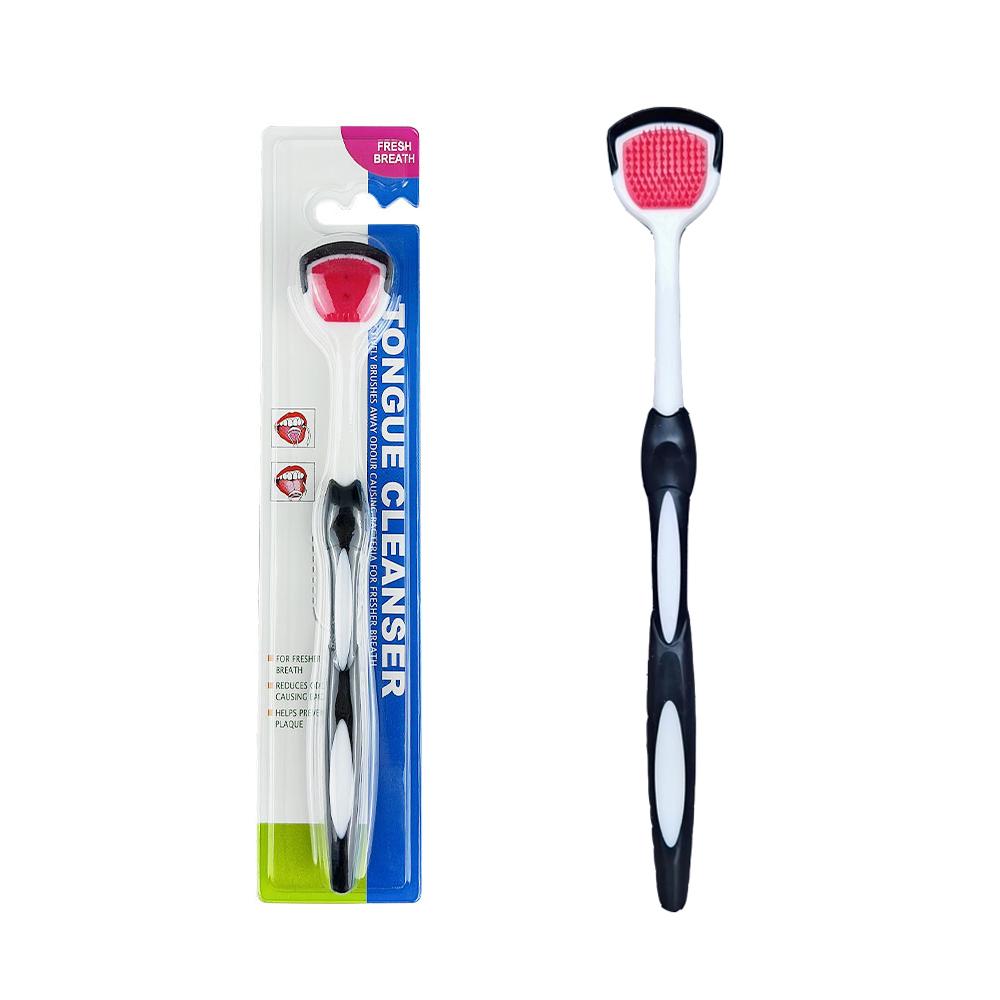 1 Stück Silikon Zungenschaber Mundreiniger Bürste Frischer Atem Mundpflege Reinigung Zungenbelag Mundhygiene Pflege Werkzeuge Saubere Zunge