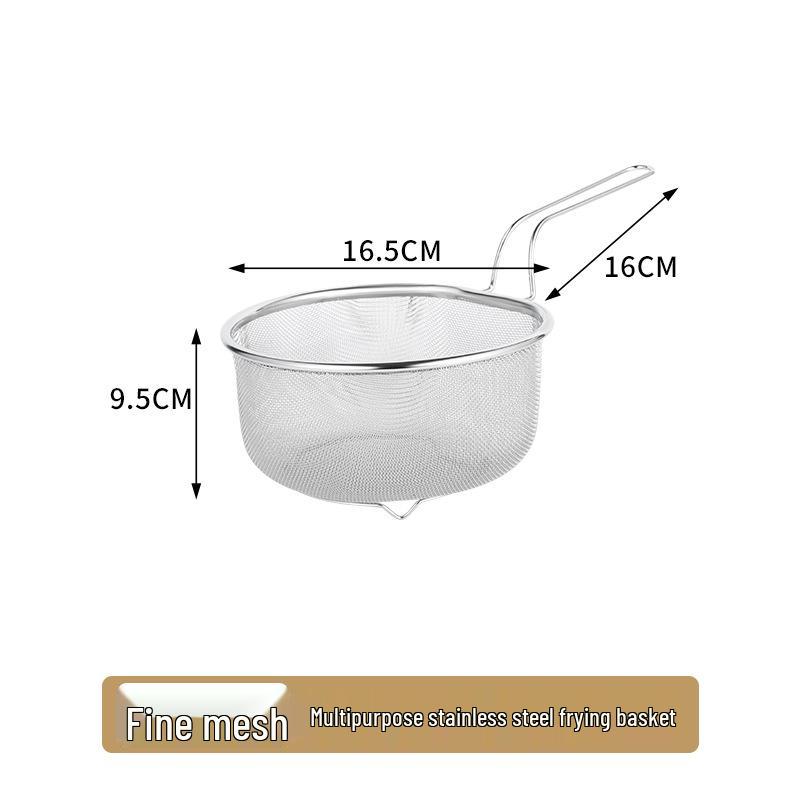 Stainless Steel Multi-Purpose Mesh Fry Basket & Strainer