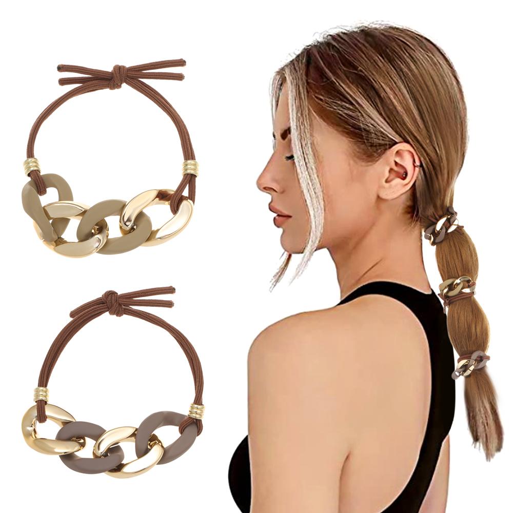 

2Pcs for Girl Fashion Accessories Beauty Elastic Rope Hair Clip Headwear Band Ties