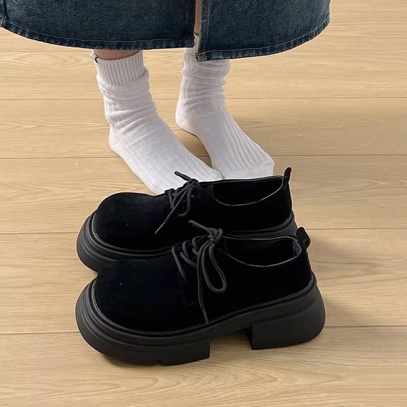 

Maillard Martin boots women s 2025 spring new versatile British style thick-soled big head Japanese short boots increase height and thinness 40