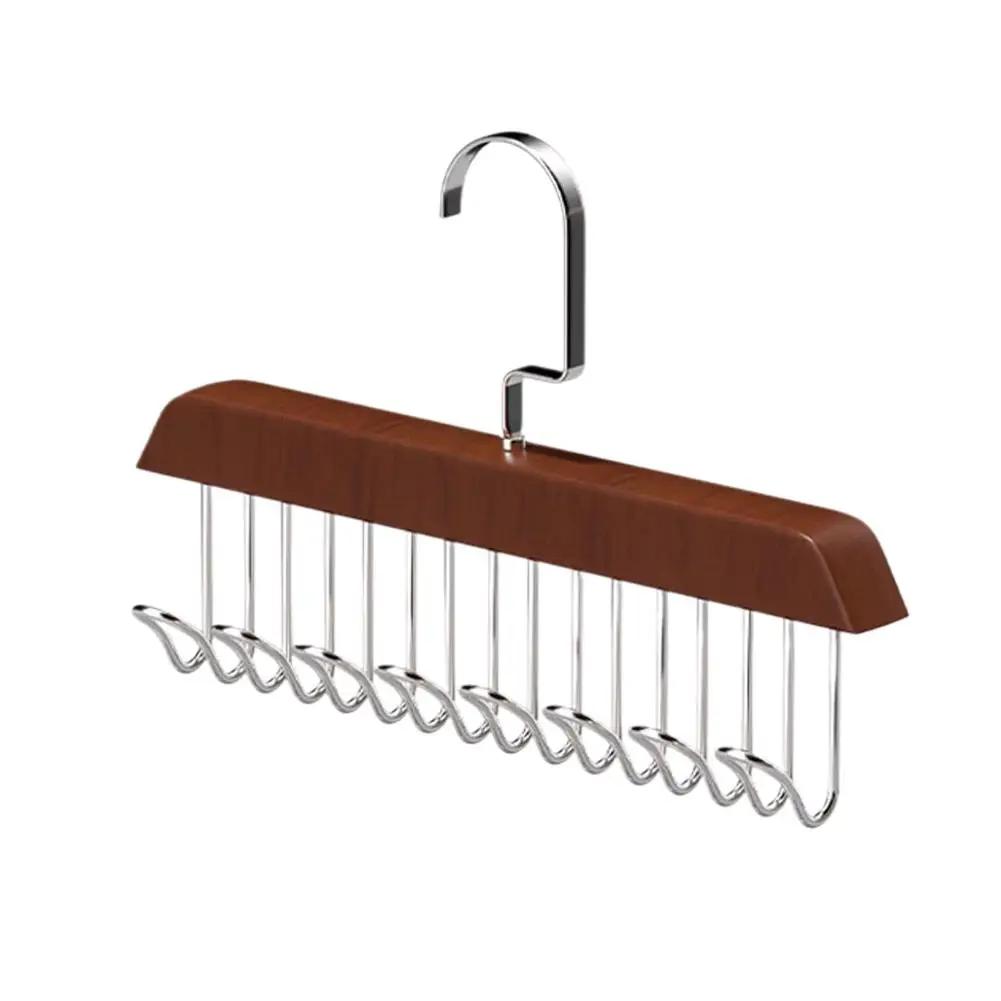 

Hangers Shoulder Horn Resistant Non-Slip Solid Wood Storage Clothes Hooks 8 Sling Tool Hanger Underwear Clothes O1Y6
