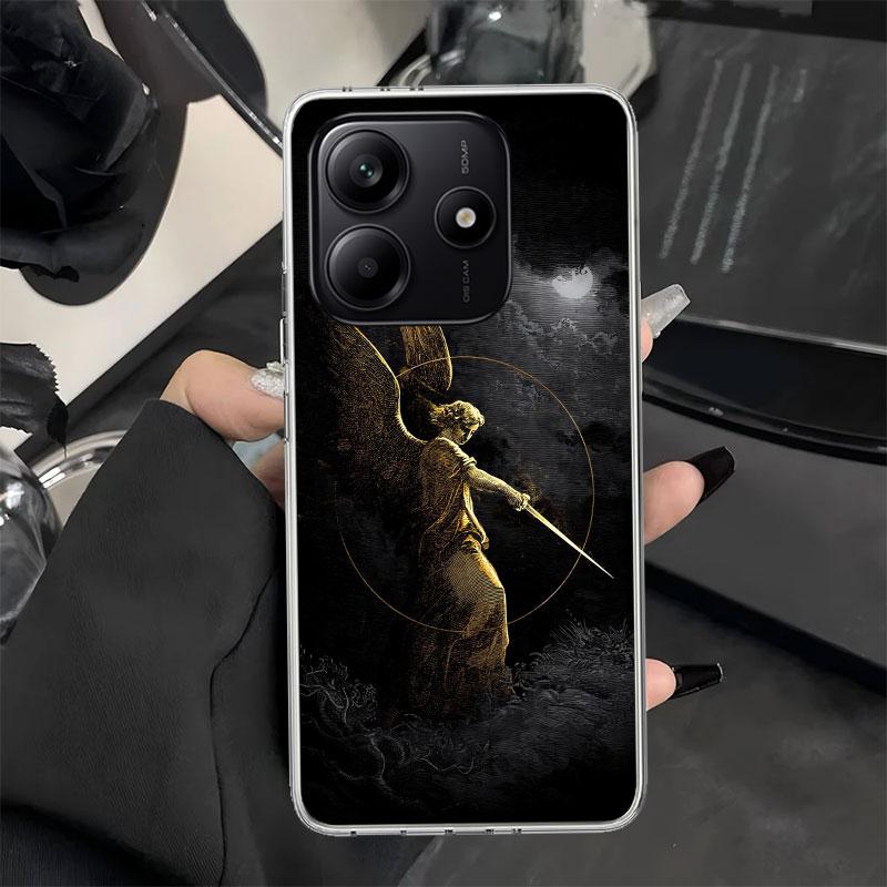Archangel Michael Phone Case for Xiaomi Redmi Note 14 13 14S 12S 12 11S 11T 11E Pro Plus 11 10 10S 9S 5G Soft Silicone Cover