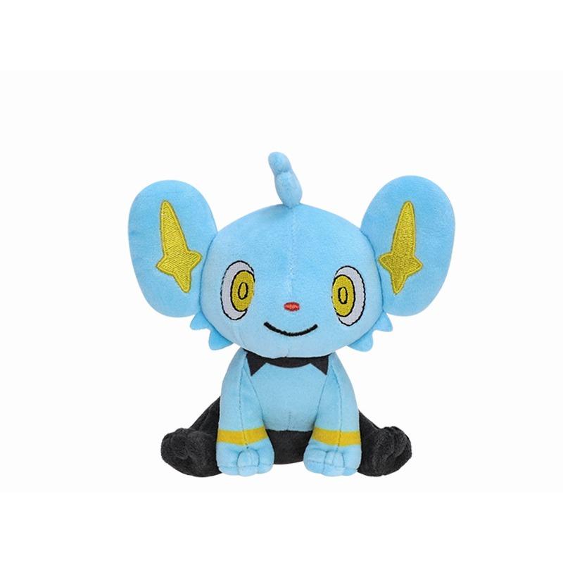 25cm Ayakta Duran Shinx Luxio Yavru Peluş Oyuncak - Sevimli Anime Kedi Doldurulmuş Hayvan Bebek, Çocuklar için Yumuşak Koleksiyonluk Doldurulmuş Figür Pokémon F