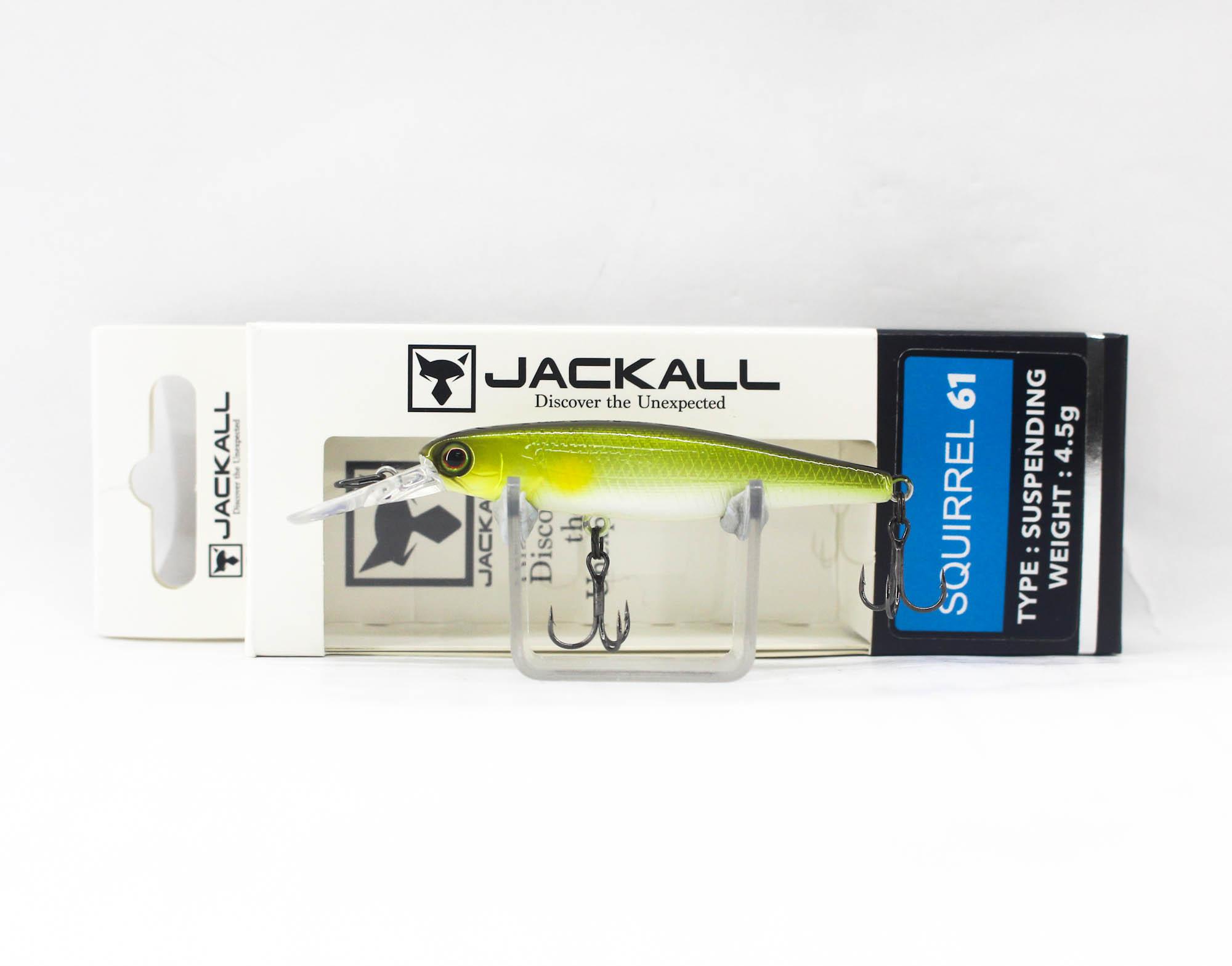 Jackall Squirrel 61SP Воблер-суспендер Жемчужный Аю (1203)