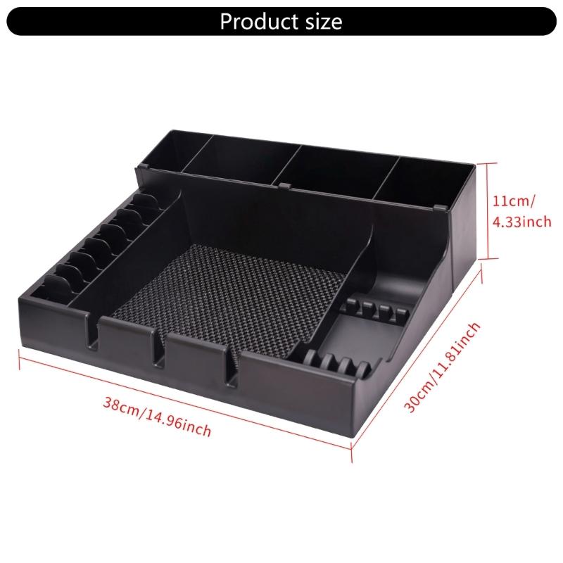 Black Barber Clippers Tray Organizer Clippers Organizer Razors Case,Anti slip Hair Trimmer Holder Tray Barber Tool Box