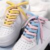1 Pair Solid Flat Shoelaces for Sneakers Canvas Casual Shoe Laces Women Men Sports Shoelace 0.8cm Rope Laces for Shoes Strings