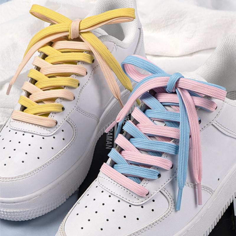 1 Pair Solid Flat Shoelaces for Sneakers Canvas Casual Shoe Laces Women Men Sports Shoelace 0.8cm Rope Laces for Shoes Strings