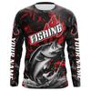 Men's 3D Bass Fishing Long Sleeve T-Shirt Moisturizing Core Sports