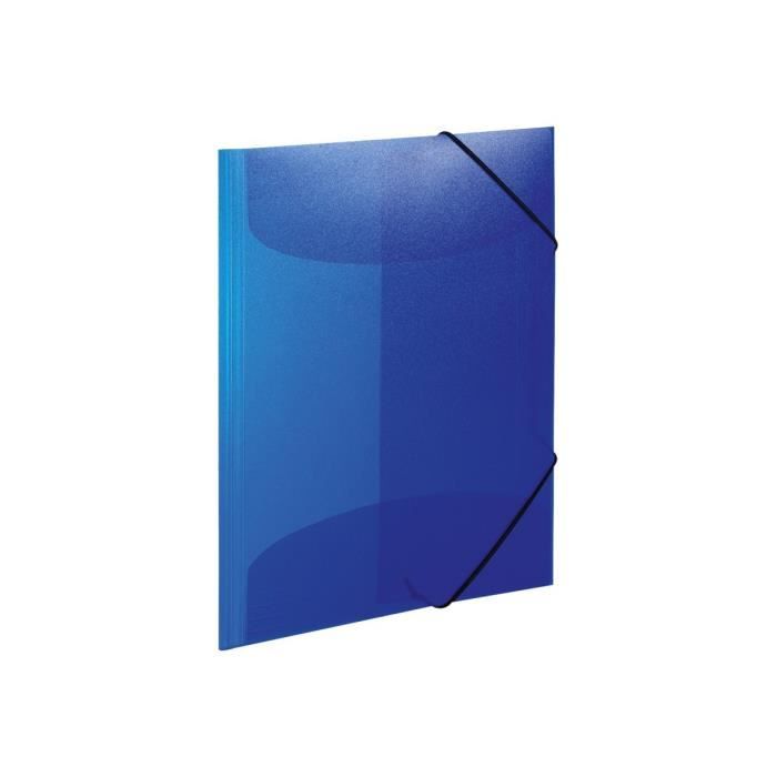 HERMA Chemise à 3 rabats A3 Bleu foncé translucide
