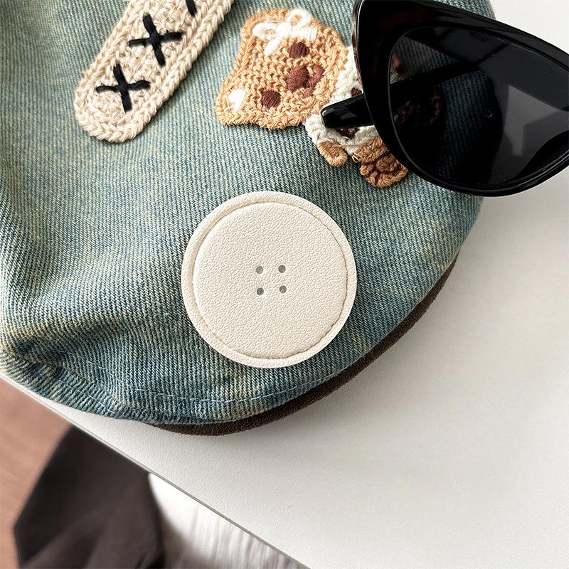 Mobile Phone Airbag Bracket Round Leather Pattern Solid Color Button-Pasted Desktop Drama Lazy Bracket Retractable And Simple