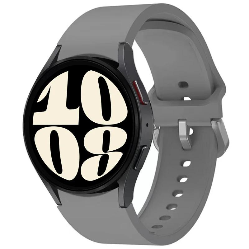 Silicone No Gaps Strap For Samsung Galaxy Watch 7/6/5/4 44mm 40mm 5Pro 45mm Bracelet Band Galaxy 6 Classic 47mm 43mm 46mm Correa
